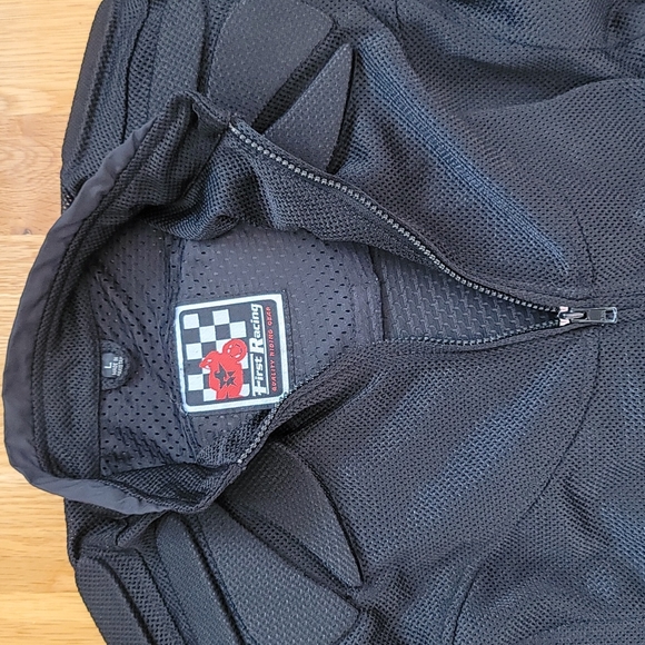 First Racing Motorcycle Jacket, Black, Size Large - Picture 5 of 11